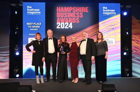 Paris Smith wins Best Place to Work at the Hampshire Business Awards