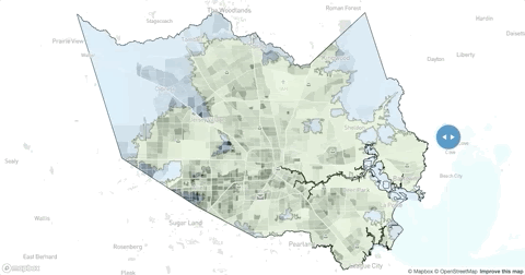 Texas revoked the voting rights of voters. By: Alex Yule | by mapbox